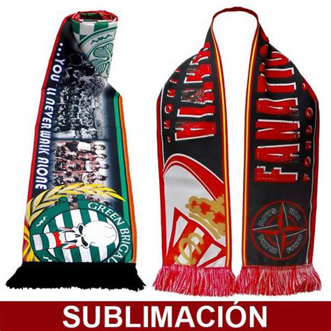 bufandas de futbol personalizadas.